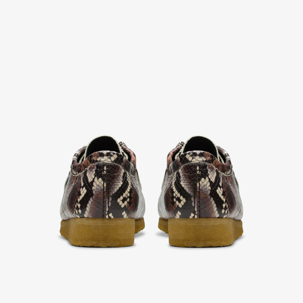 Wallabee Brown Snake Print