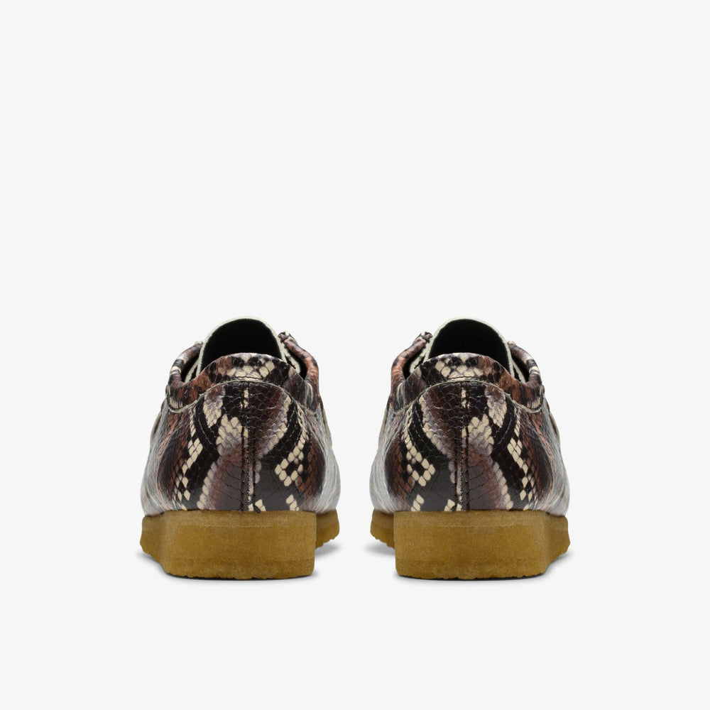 Wallabee Brown Snake Print
