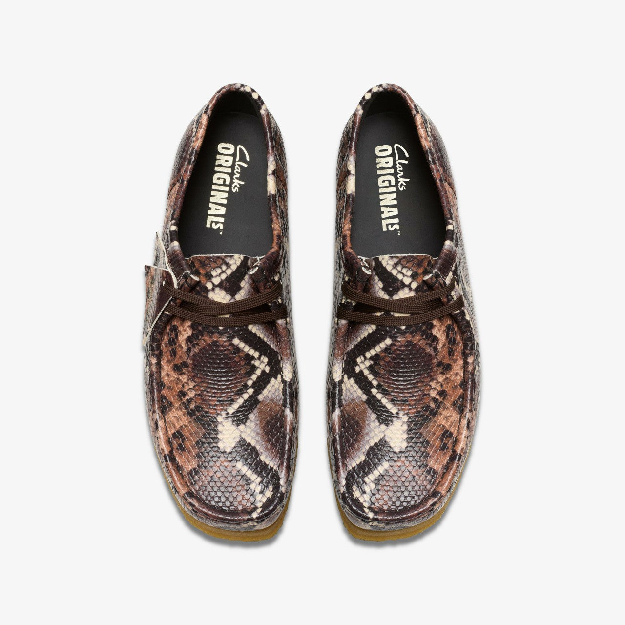 Wallabee Brown Snake Print