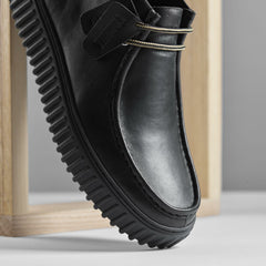 Torhill Hi Black Leather