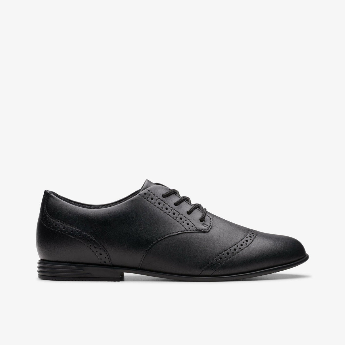 Finja Brogue Youth Black Leather