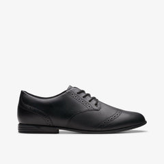 Finja Brogue Youth Black Leather