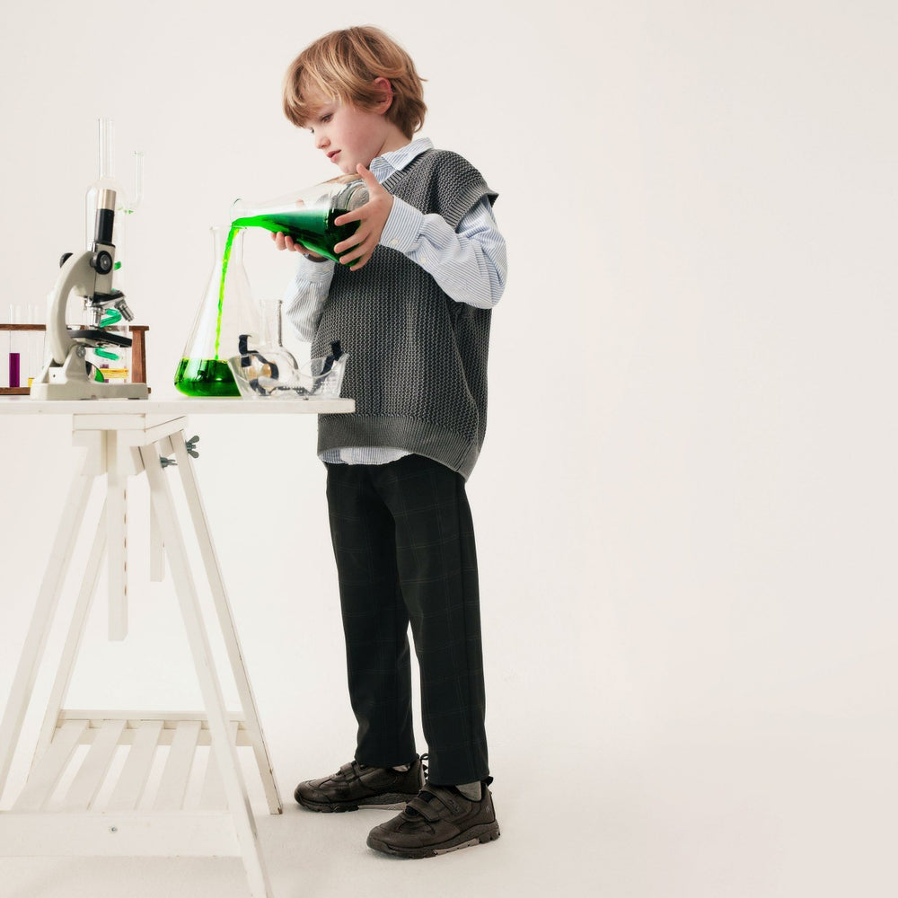 Steggy 2 Pace Kid Black Leather