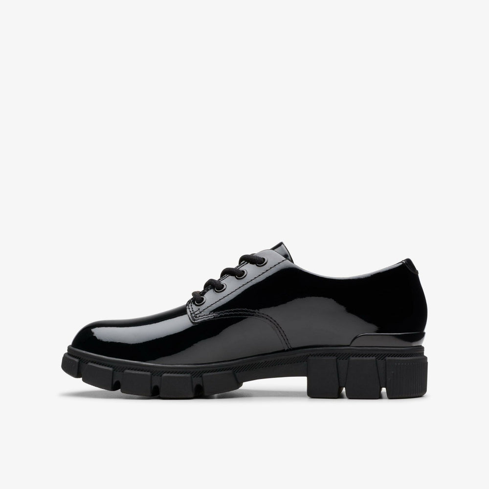 Evyn Lace Kid Black Patent