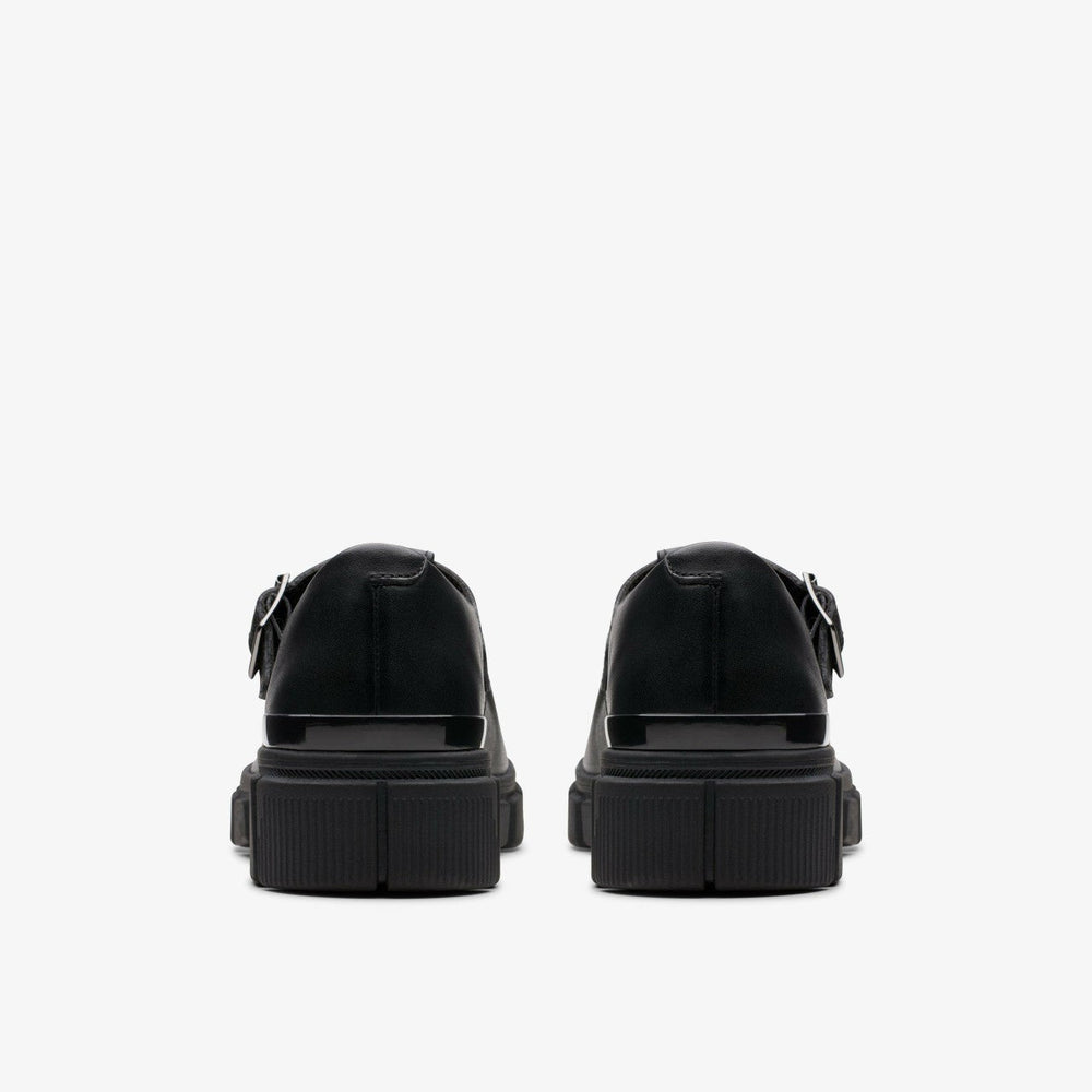 Evyn Bar Youth Black Leather
