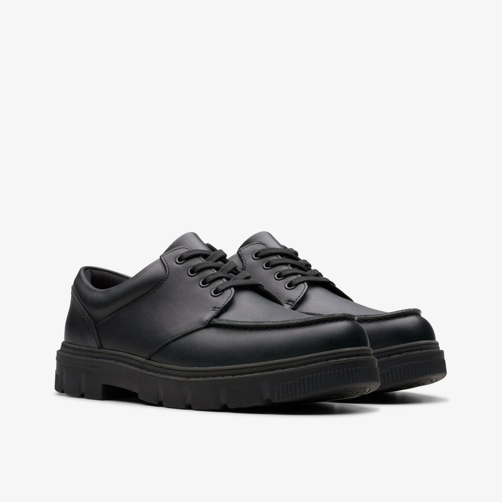 Lorcam Edge Youth Black Leather