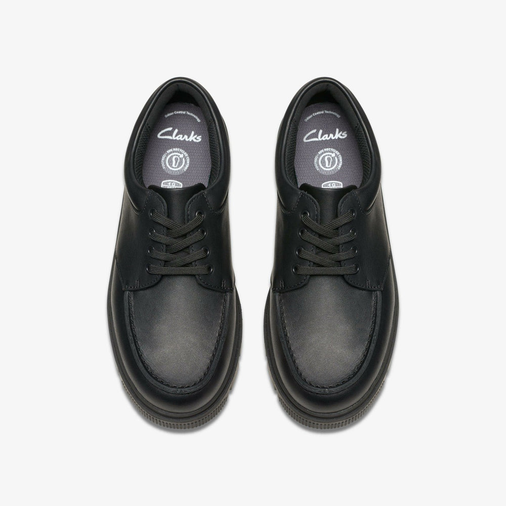 Lorcam Edge Youth Black Leather