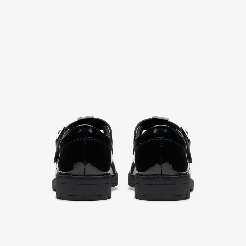 Loxham Bar Youth Black Patent