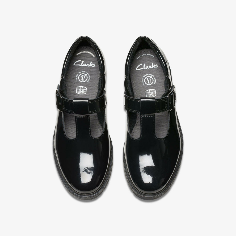 Loxham Bar Youth Black Patent