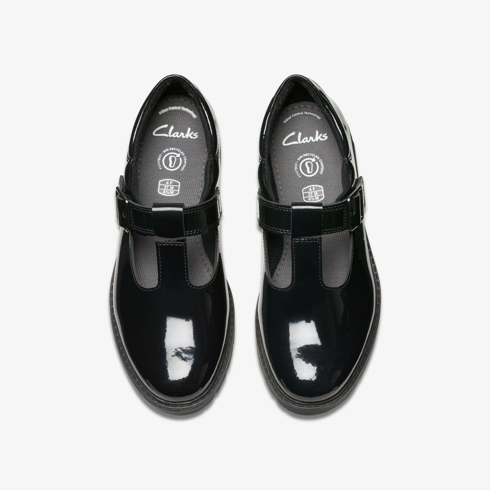 Loxham Bar Youth Black Patent