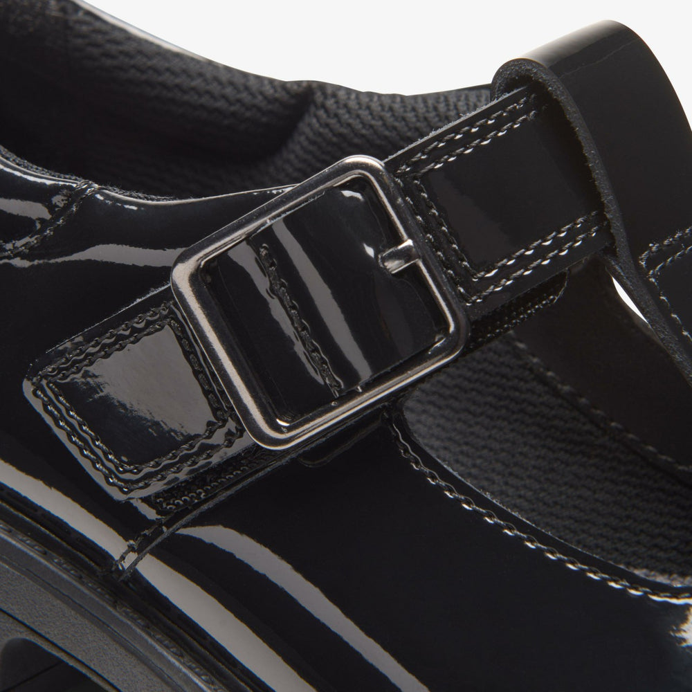 Loxham Bar Youth Black Patent
