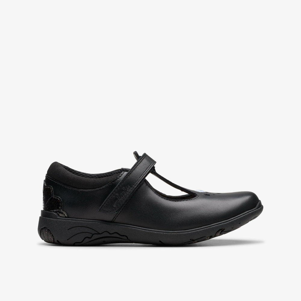 Relda Gem Kid Black Leather