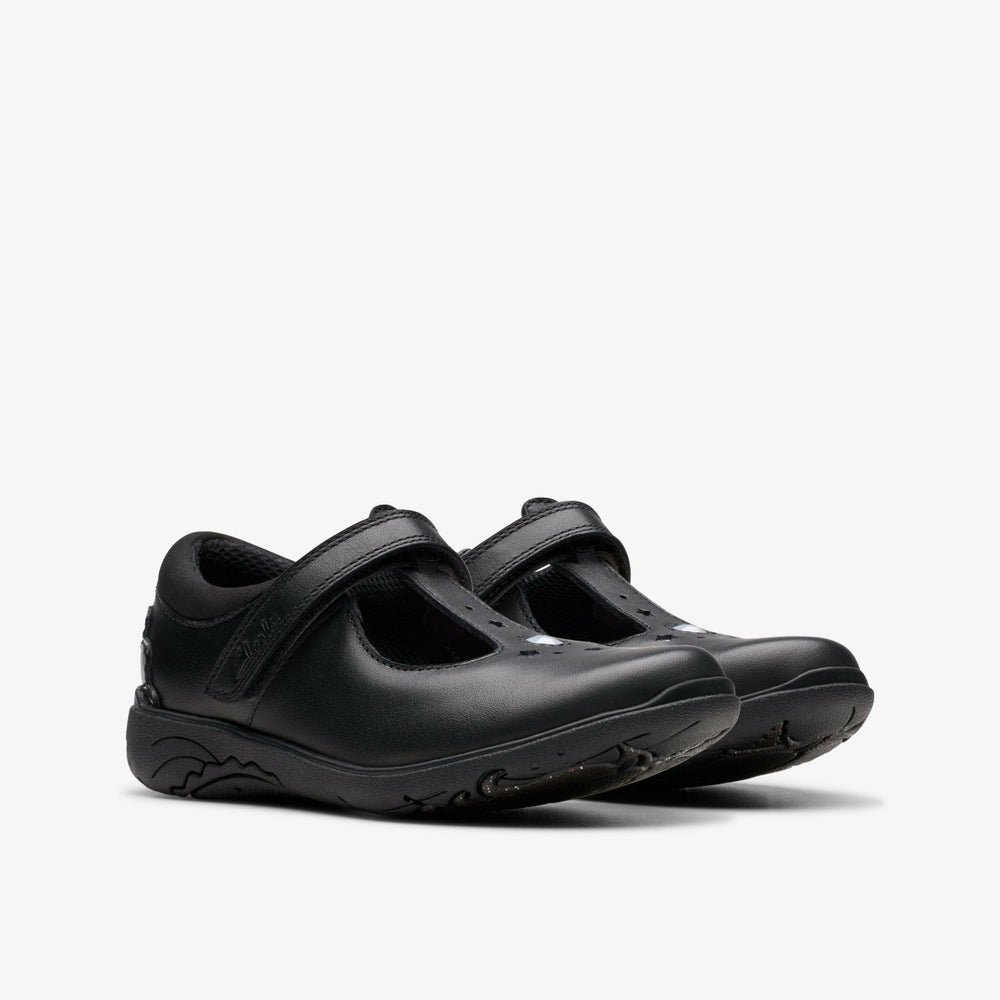Relda Gem Kid Black Leather