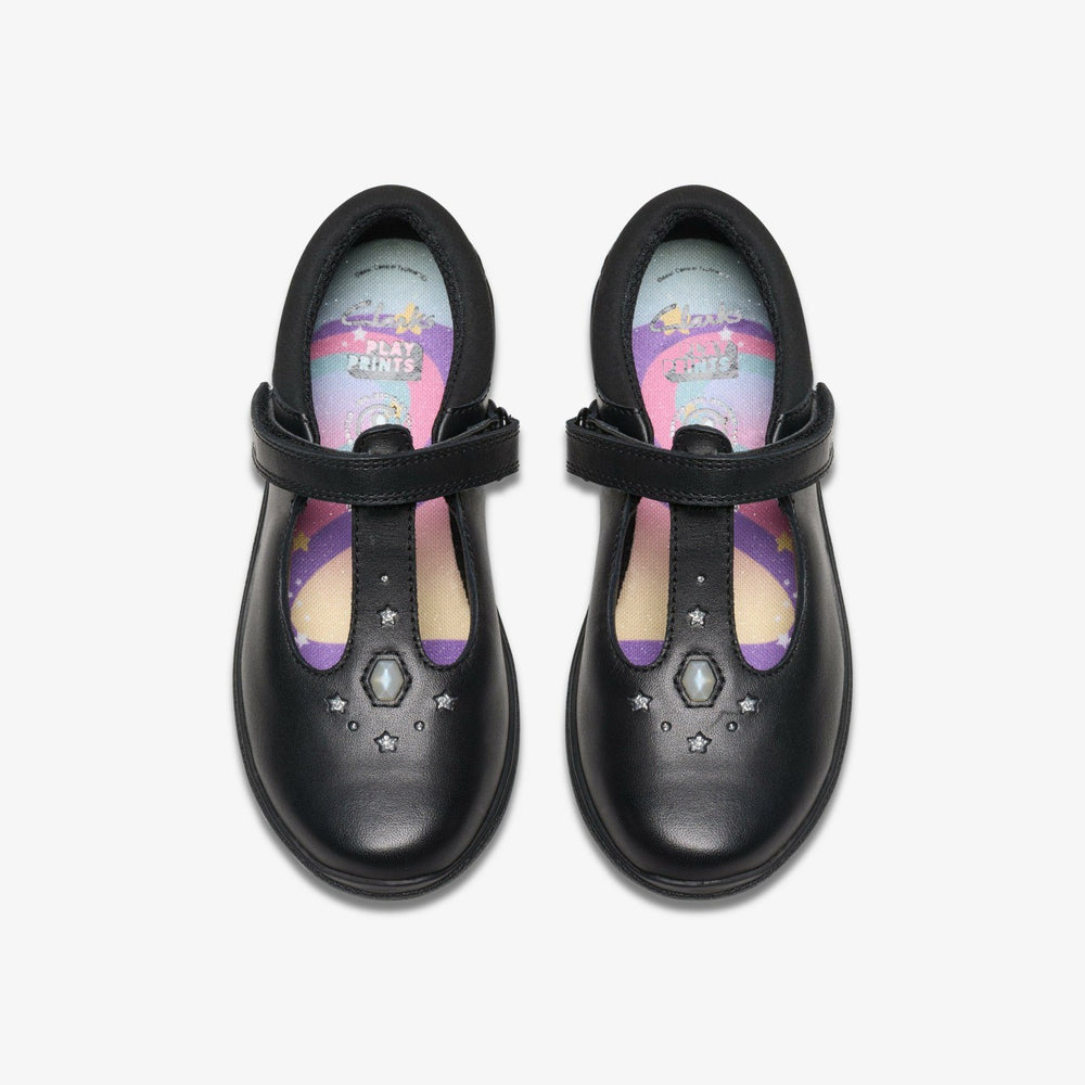 Relda Gem Kid Black Leather