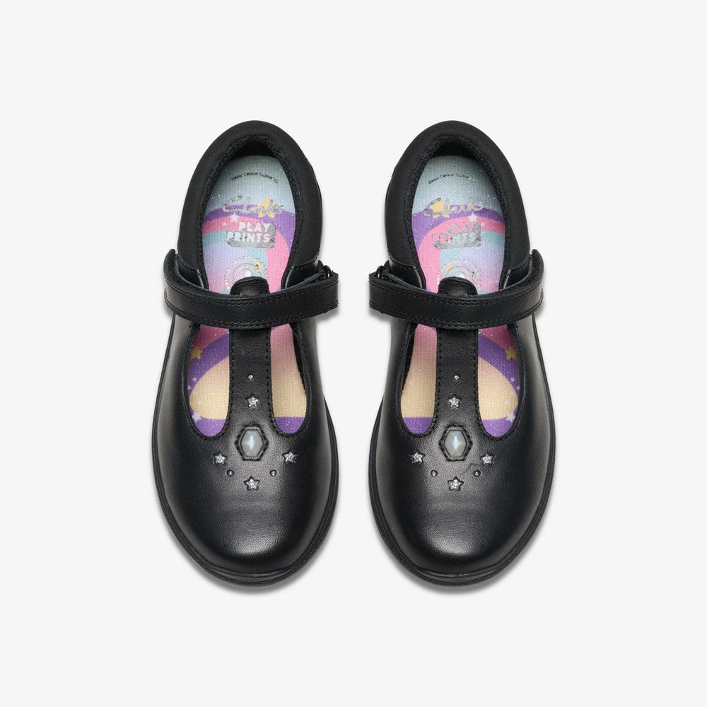 Relda Gem Kid Black Leather