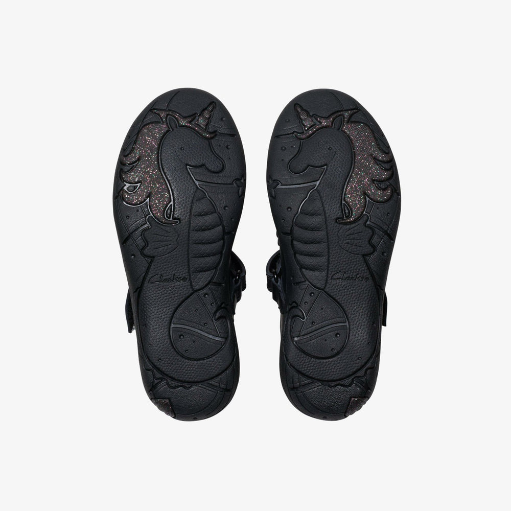 Relda Gem Kid Black Leather