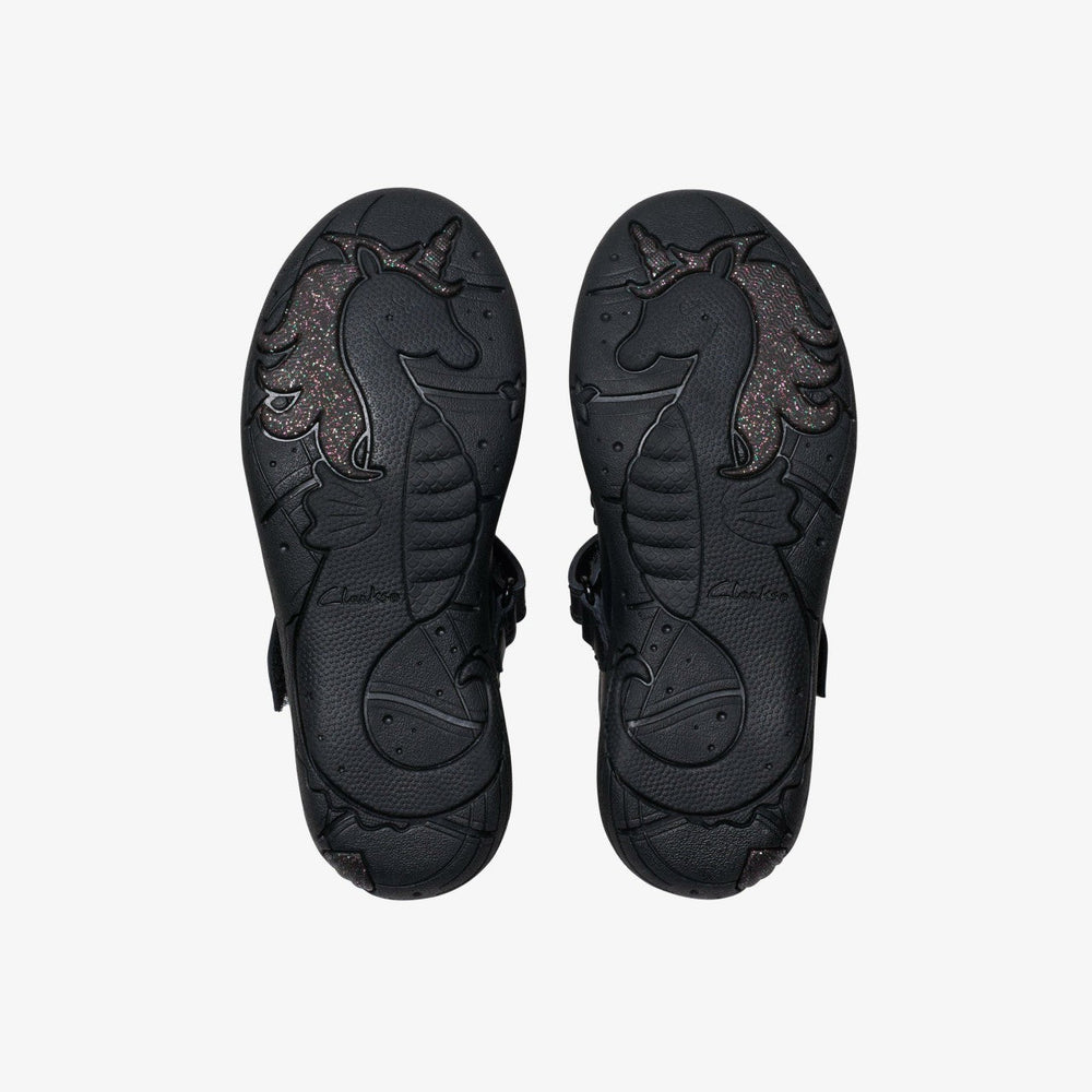 Relda Gem Kid Black Leather