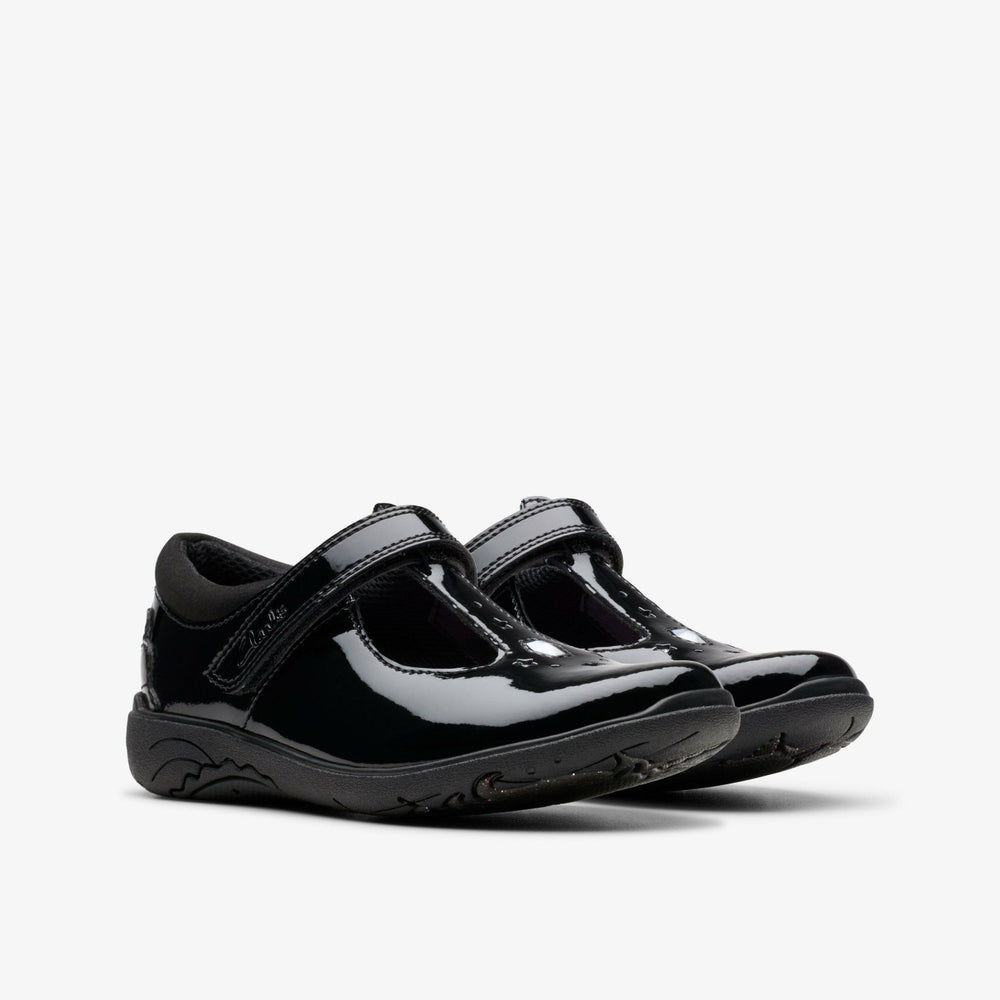 Relda Gem Kid Black Patent