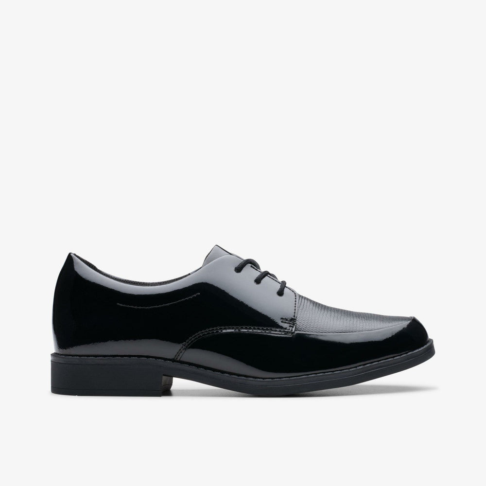 Aubrie Dress Youth Black Patent