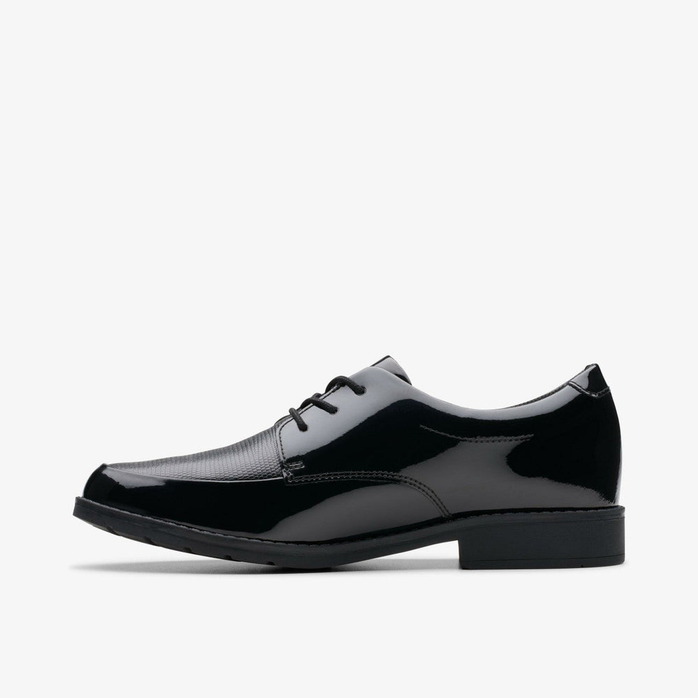 Aubrie Dress Youth Black Patent