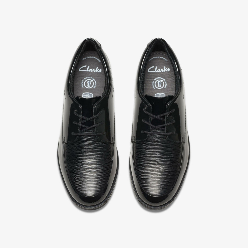 Aubrie Dress Youth Black Patent