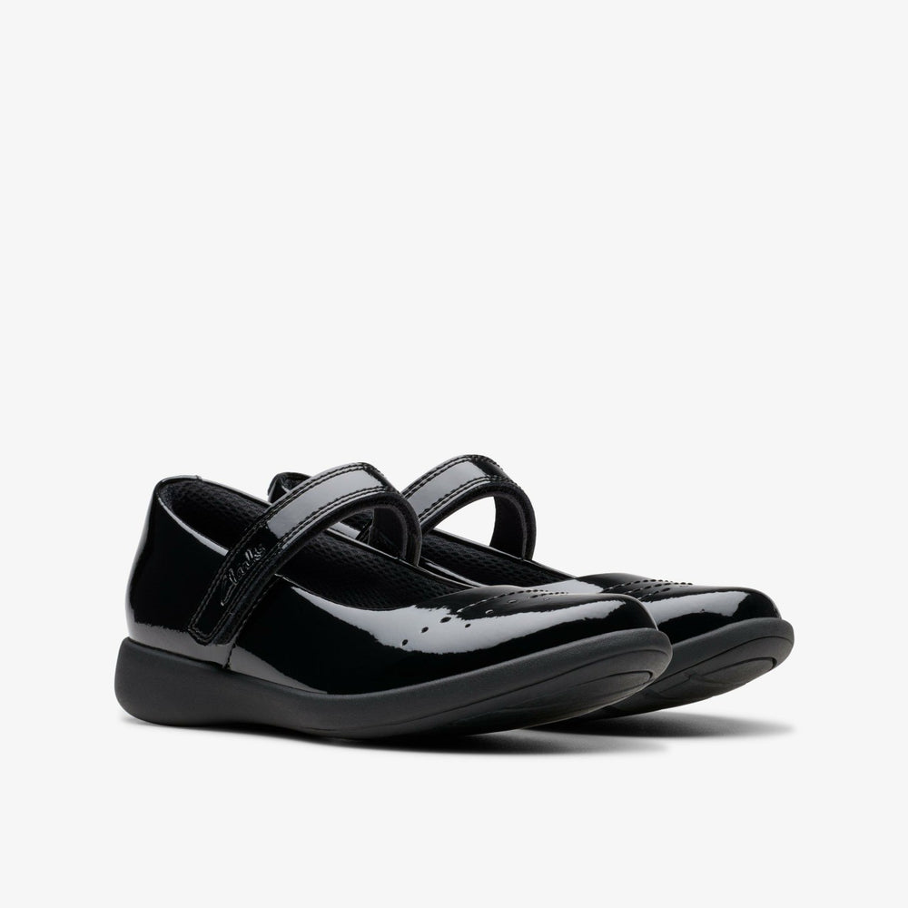 Etch Gem Kid Black Patent