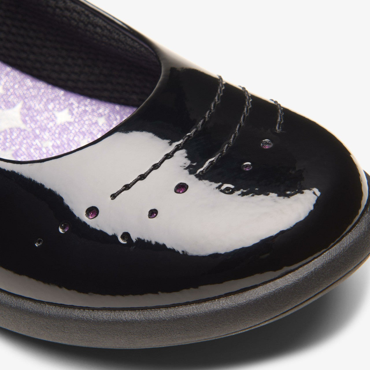 Etch Gem Kid Black Patent