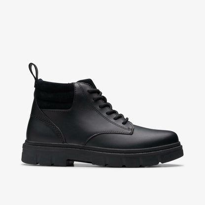 Lorcam Trail Youth Black Leather