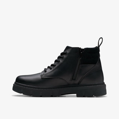 Lorcam Trail Youth Black Leather