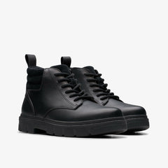 Lorcam Trail Youth Black Leather