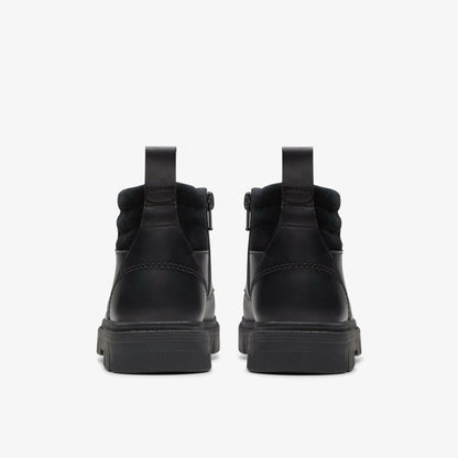 Lorcam Trail Youth Black Leather