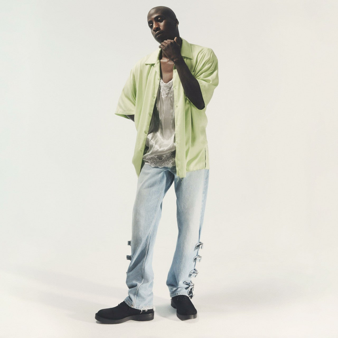 Martine Rose Oxford 2 Mens Black Textile