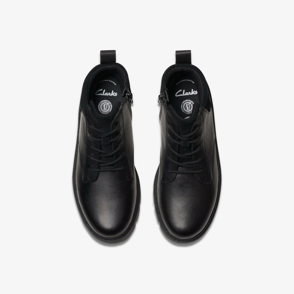 Lorcam Trail Older Black Leather
