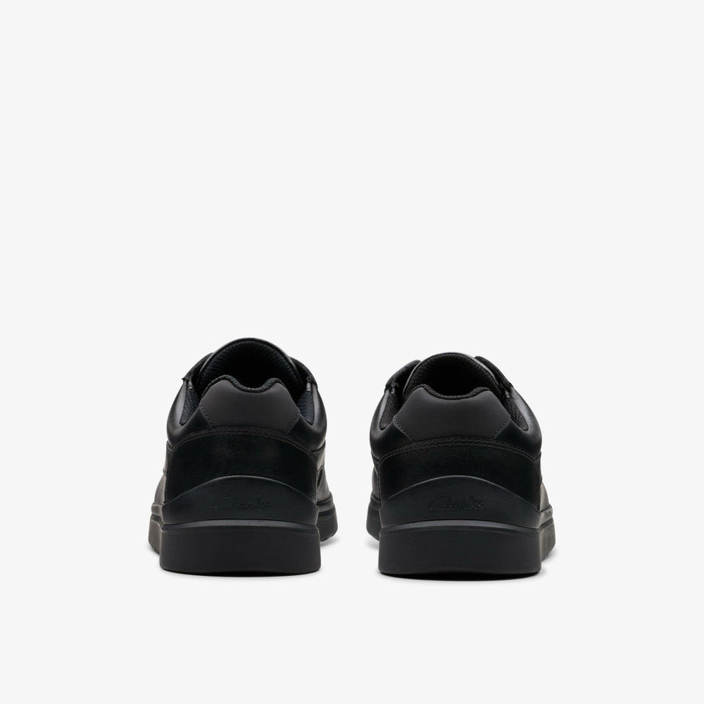 Keelan Flare Youth Black Leather