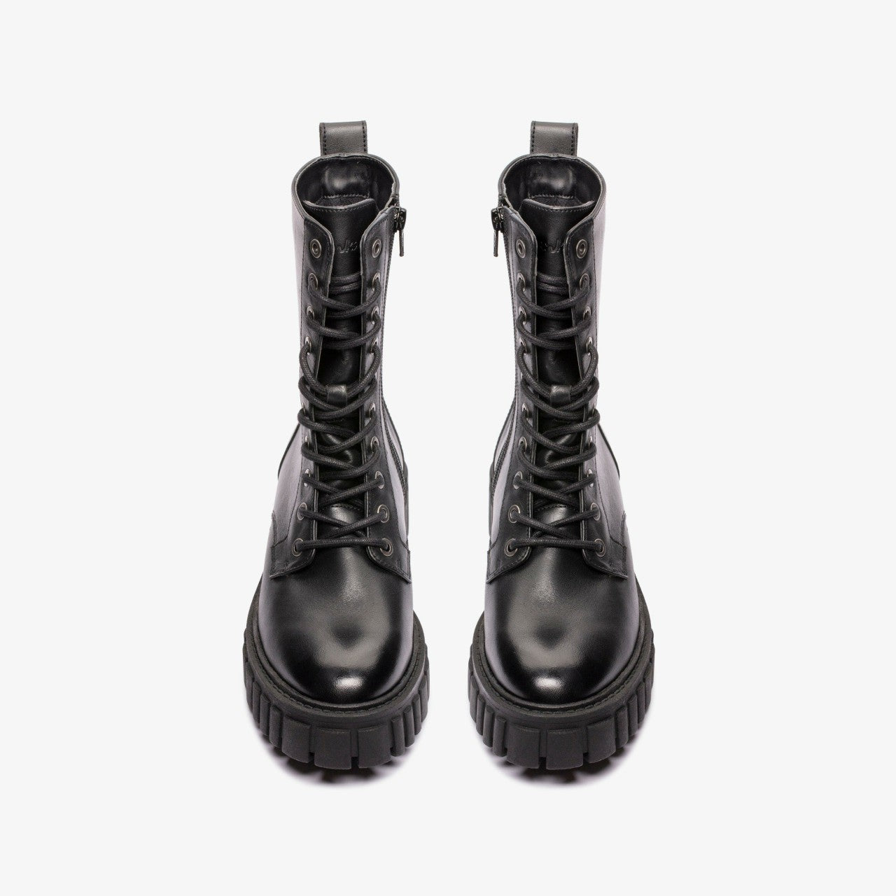 Page Lace Boot Black Leather