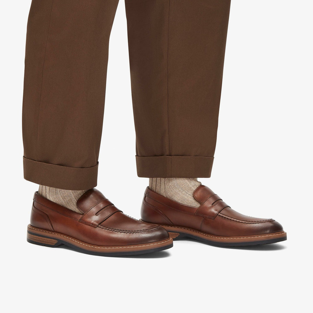 Aldwin Step Loafer Mid Tan Leather