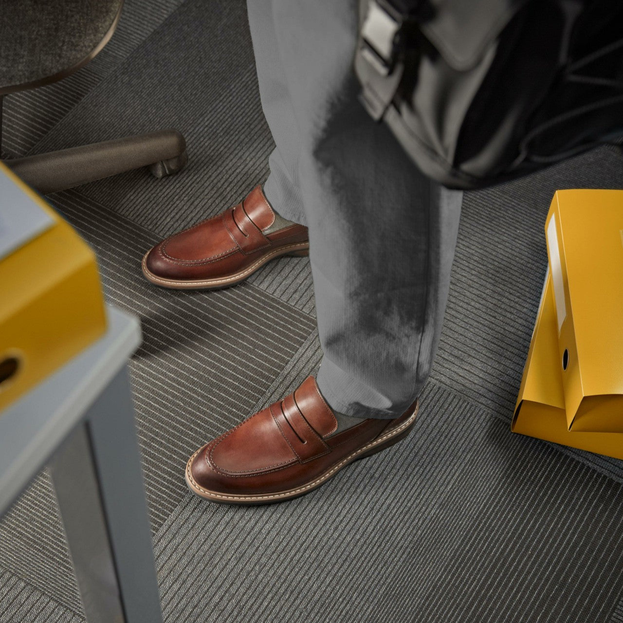 Aldwin Step Loafer Mid Tan Leather