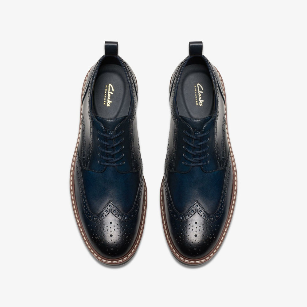 Aldwin Limit Brogue Navy Leather