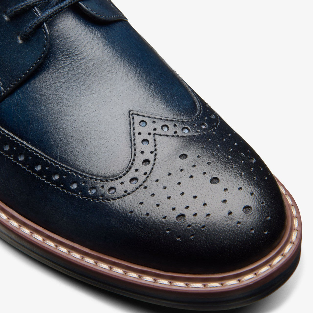 Aldwin Limit Brogue Navy Leather