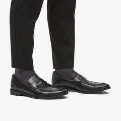 Brandon Step Loafer Black Leather