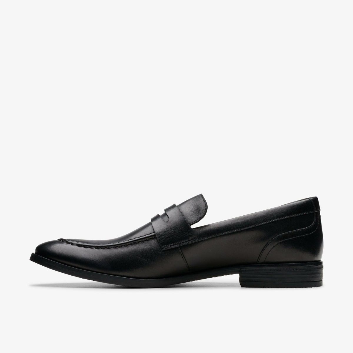Brandon Step Loafer Black Leather