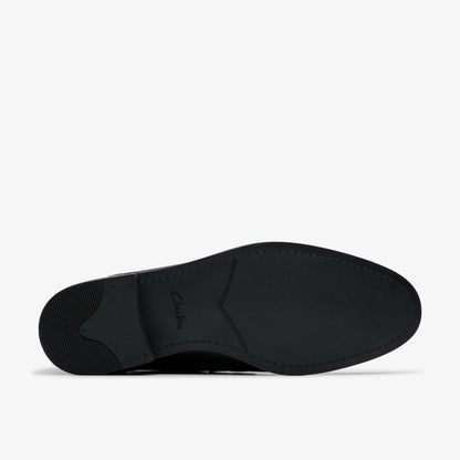 Brandon Step Loafer Black Leather