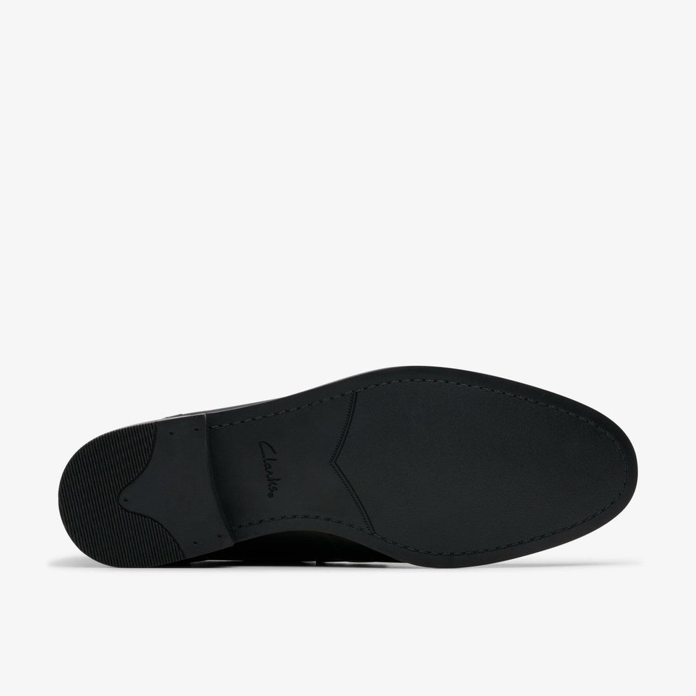 Brandon Step Loafer Black Leather