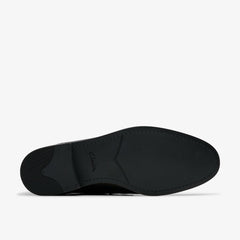 Brandon Step Loafer Black Leather