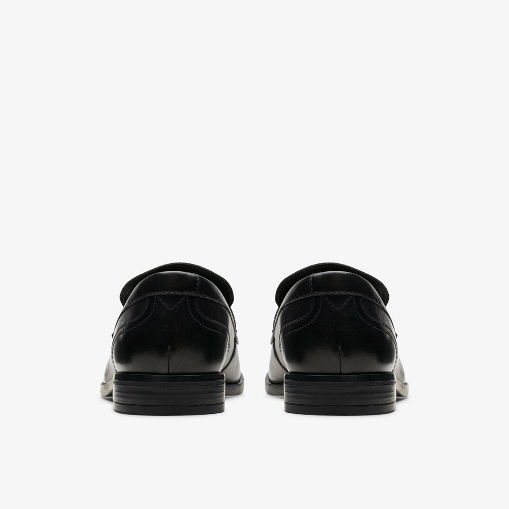 Brandon Step Loafer Black Leather