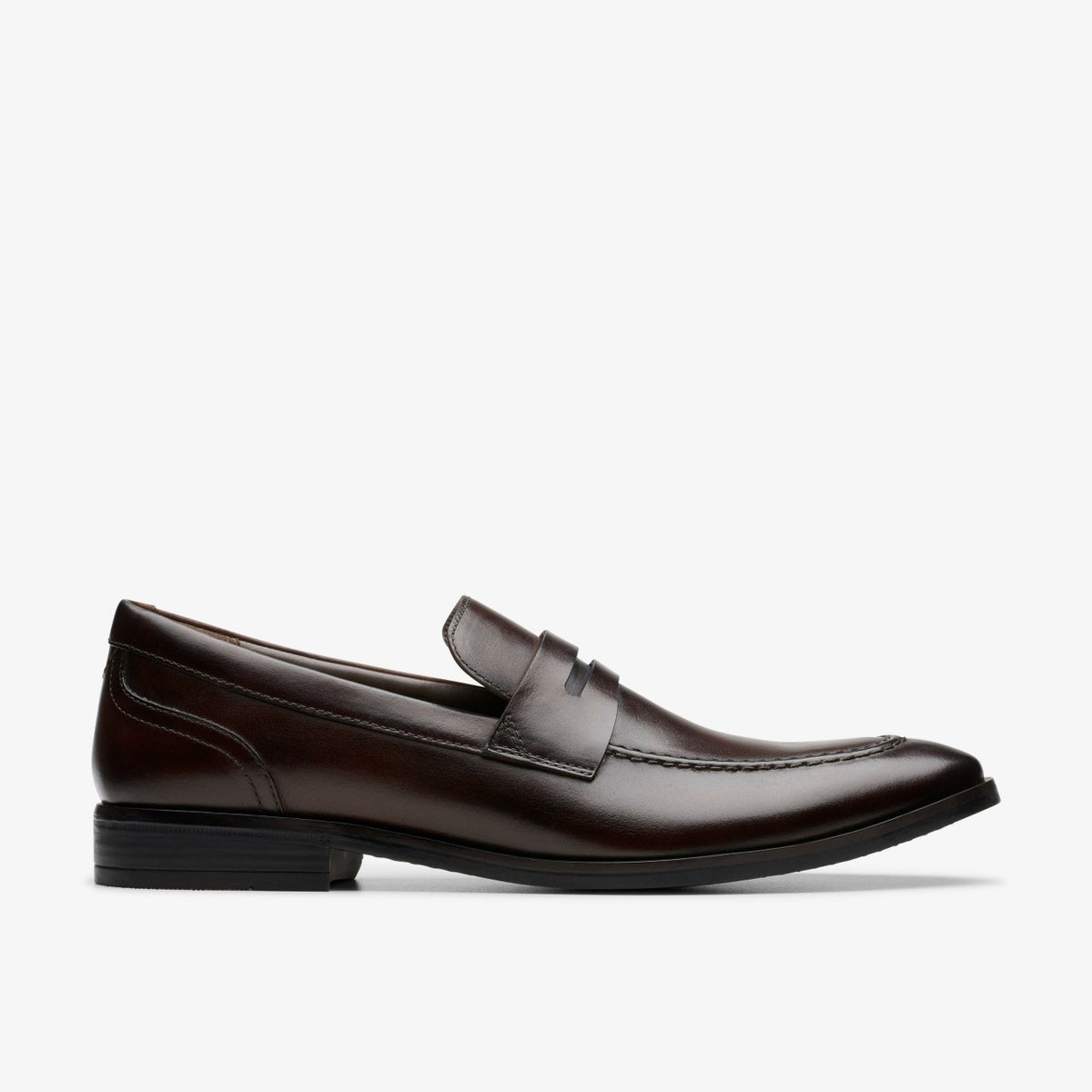 Brandon Step Loafer Dark Brown Leather