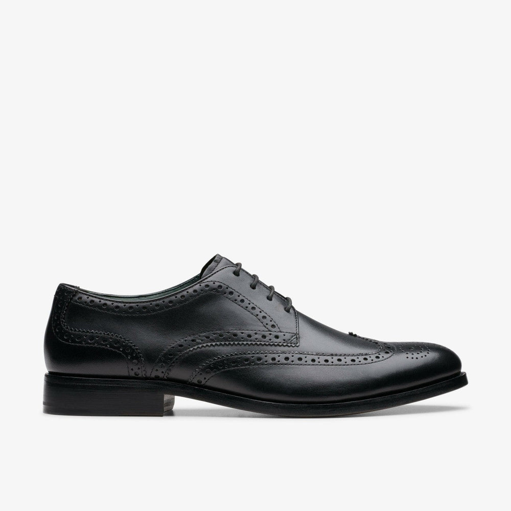 Craft James Tip Brogue Black Leather