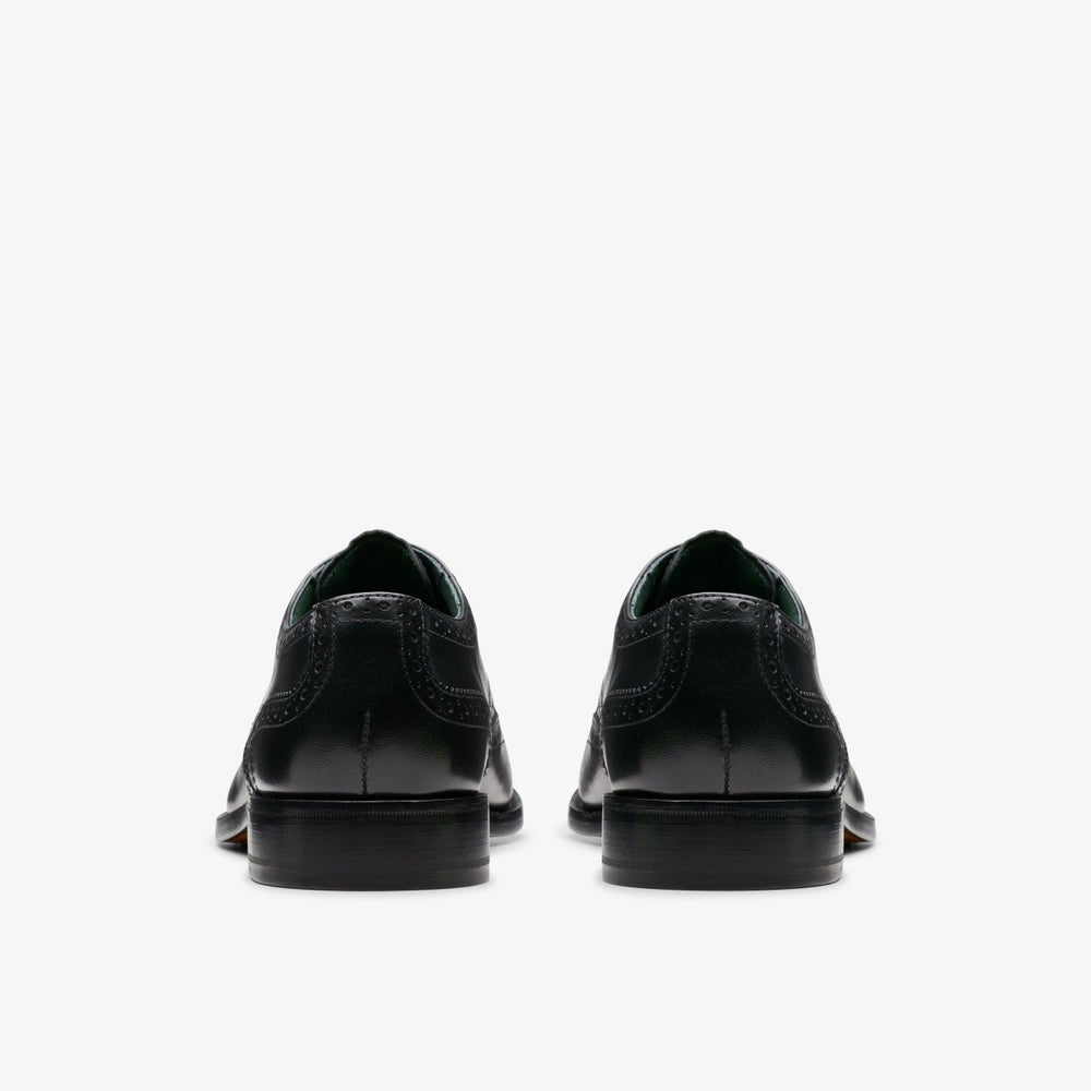 Craft James Tip Brogue Black Leather