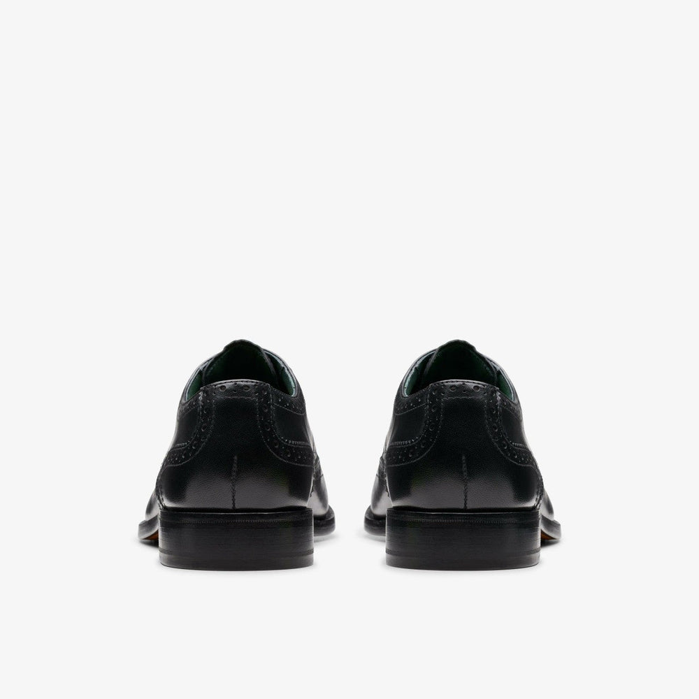 Craft James Tip Brogue Black Leather