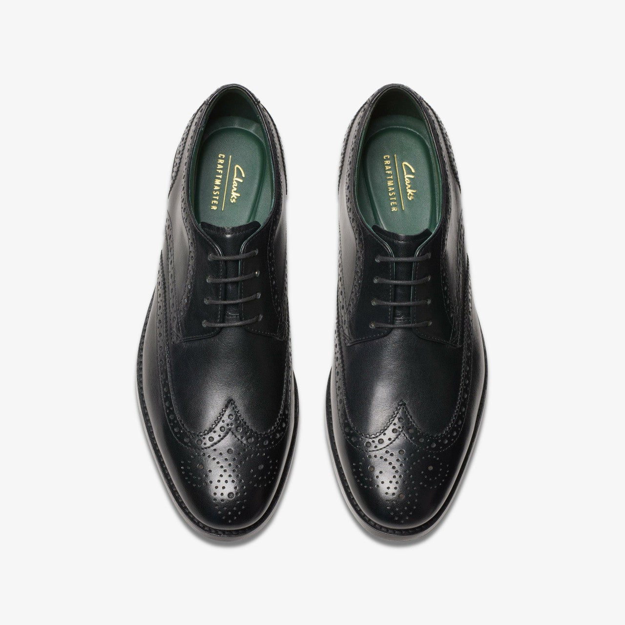 Craft James Tip Brogue Black Leather